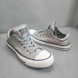 Converse Chuck Taylor All Star Grey Iridescent Metallic Low Top Womens 7